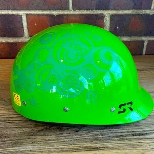 Shred Ready Super Scrappy Kayak Helmet leaf graphic